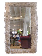 Carved Wood Framed Mirror