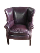 Reedition Leather Library Chair