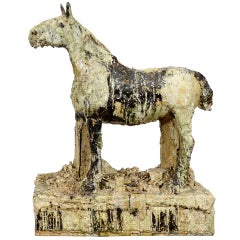 Vintage Equestrian Horse Sculpture