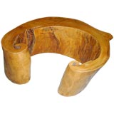 Curved Piece of Wood from Tree Trunk
