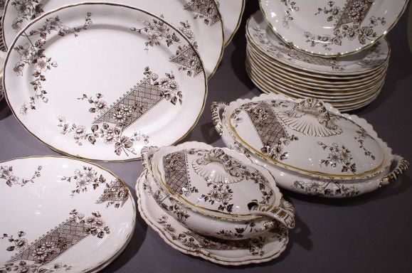 An English Aesthetic Period Dinner Service