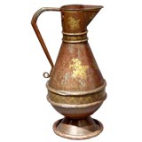 19th Century Tole Pitcher attributed to Christopher Dresser
