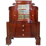 Antique Viennese Mahogany Cabinet