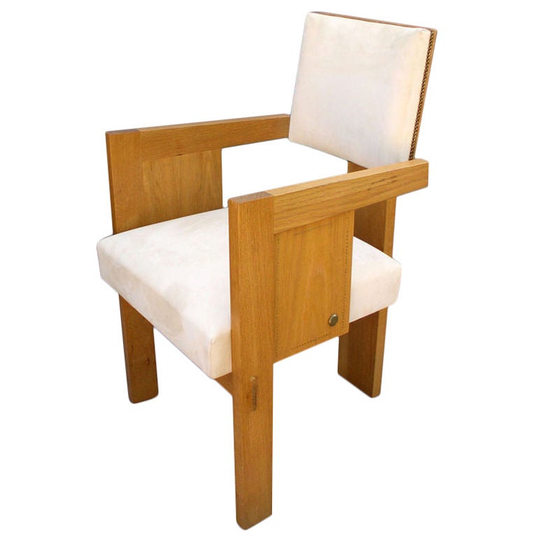 Wood Modern Sornay Style Chair For Sale