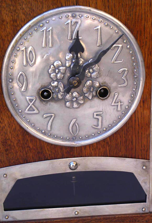 English Arts and Crafts Period Mantle Clock