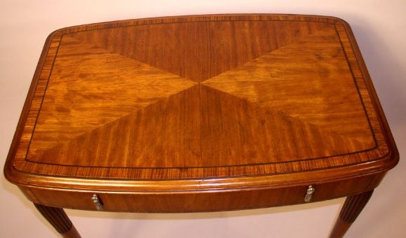 English Art Deco Period Side Table For Sale