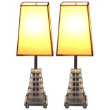 Pair of Art Deco period table lamps