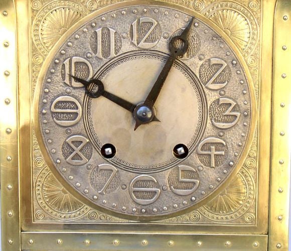 Secessionist period mantle clock