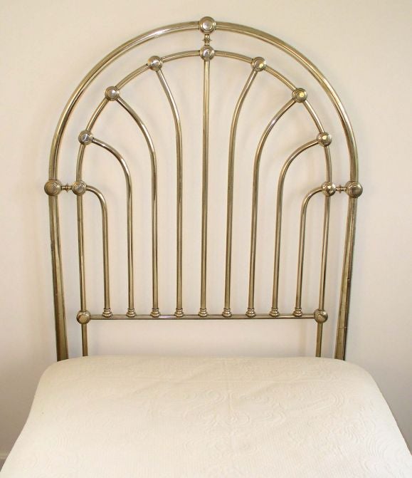 French Art Deco Period Twin Bed For Sale