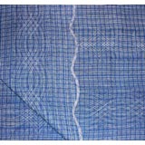 A Blue Handmade Quilt with matching Pillowcases