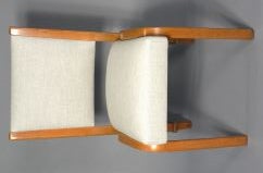 Bent oak dining side chairs