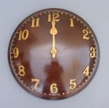 Vintage Mahogany convex wall clock