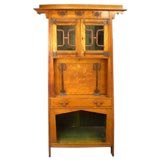 An Arts and Crafts period fall front desk