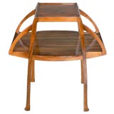 A Walnut Art Nouveau Side Table