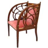 English Aesthetic Period Tub Chair