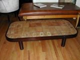 Roger Capron Large Ceramic and Wood Coffee Table