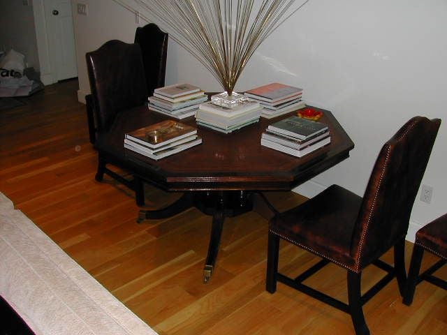 English Mahogany Octagonal Library Table For Sale 2