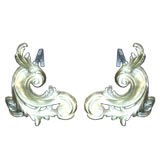 Pair of French Chenets Andirons