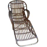 Stick Wicker Chaise Rocker