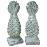 Pair of Large Pineapple Ornaments