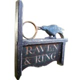 Antique Raven & Ring Trade Sign