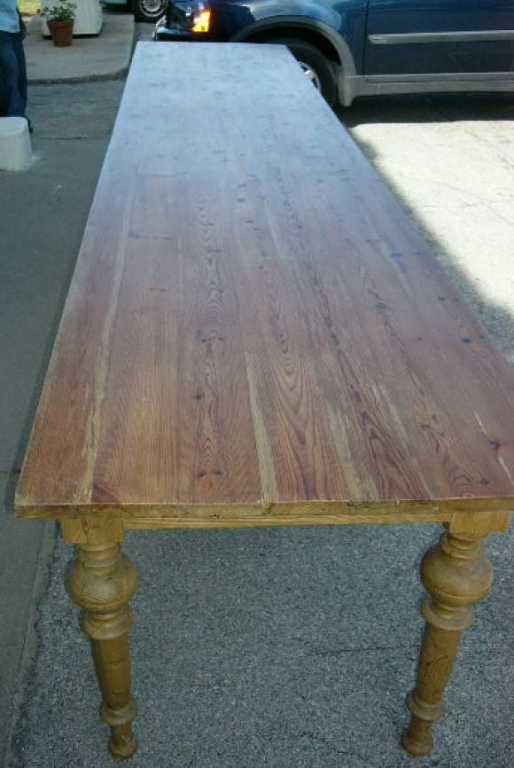 12 1/2 Ft. Danish  Pine Farm table 1