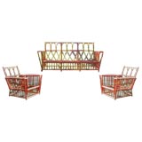 3 Piece Stick Wicker Porch Set