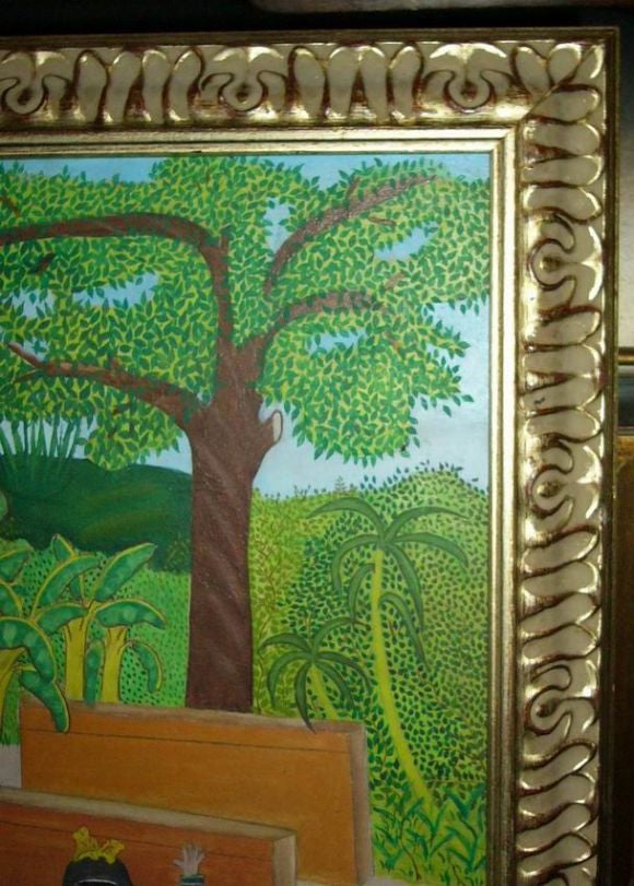 20th Century Haitian Painting by Obin For Sale