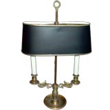 French Bronze Library Lamp