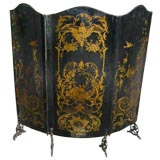 Unusual Metal Painted Victorian Fireplace Stand Antique Unusual Metal Painted Victorian Fireplace Stand