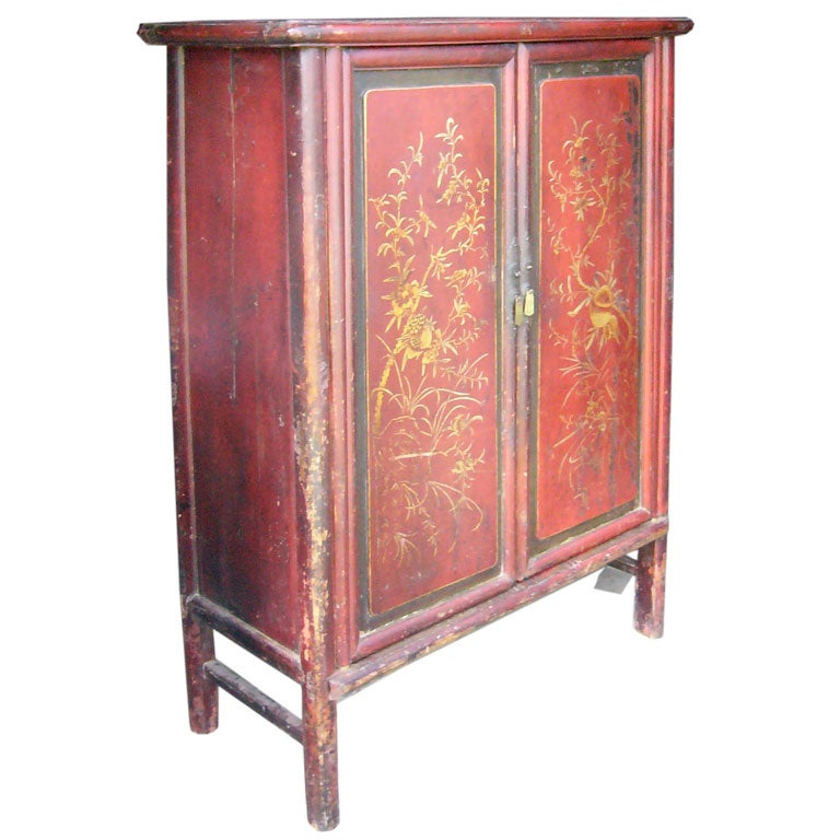 Red Chinese Cabinet