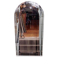 Arch Top Mirror with Beveled Panels