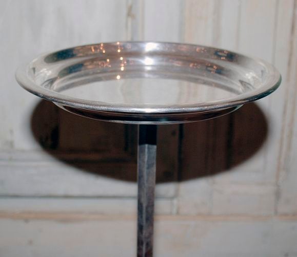 Silver Plated Round Drink Table