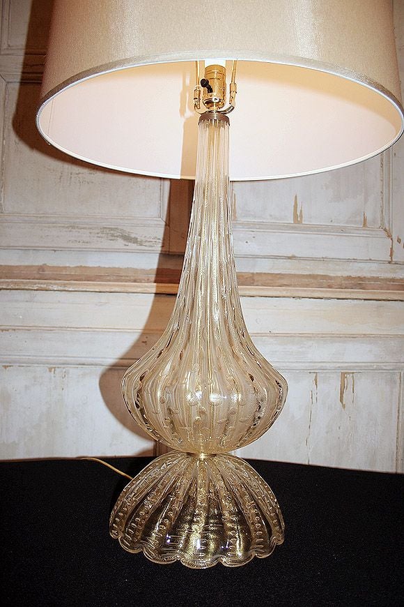Pair of Murano Glass Lamps