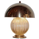 Italian Gold Mushroom Lamp