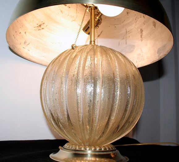 Italian Gold Mushroom Lamp