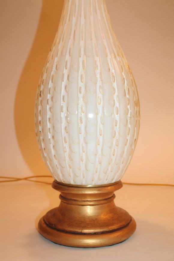 Pair of Large Murano  Lamps