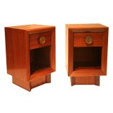 Pair of Modern Asian Inspired Night Stands