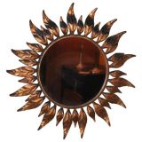 Gilt Iron Sunburst Mirror