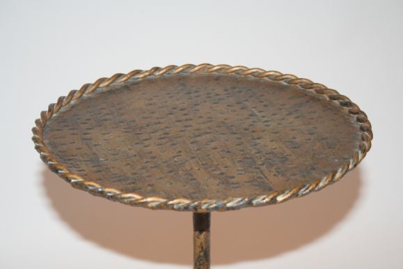 Gilt Iron Martini Table