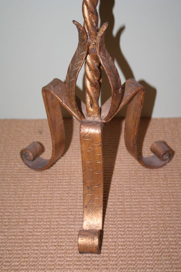 Small Hexagonal Gilt Martini Table