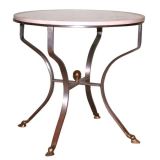Round Steel And Brass Table Round Steel And Brass Table