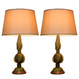 Pair of Murano Glass Lamps