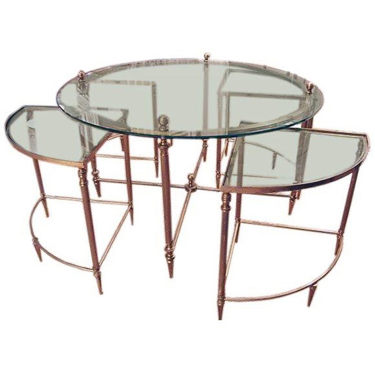 Five Piece Cocktail Table, French 1950's at 1stdibs