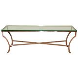 Italian Brass 
Glass Coffee Table