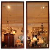 Large Pair of Etched Mirrors