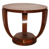 French Walnut Burl Side Table