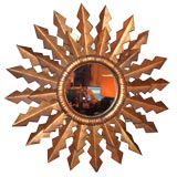 Gilt Iron Sunburst Mirror