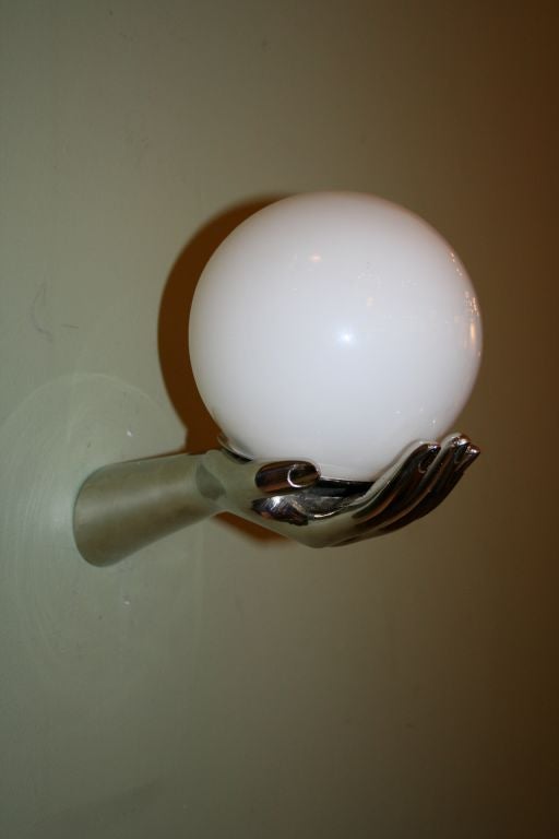 Pair of Hand Wall Sconces
