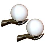 Pair of Hand Wall Sconces